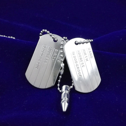 Couple Silver Plated Pendants Set